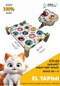 Ahşap kedi Yer Yatağı CT1-02