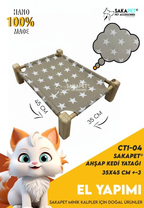 Ahşap kedi Yer Yatağı CT1-04