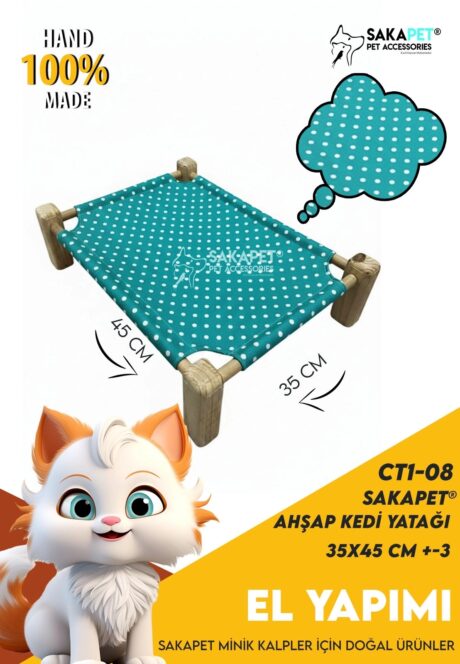 Ahşap kedi Yer Yatağı CT1-08