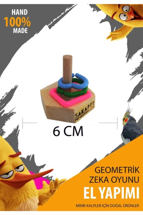Papağan ahşap zeka gelişimi için eğitici interaktif oyuncak